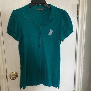 Juicy Couture Teal Button Down Shirt